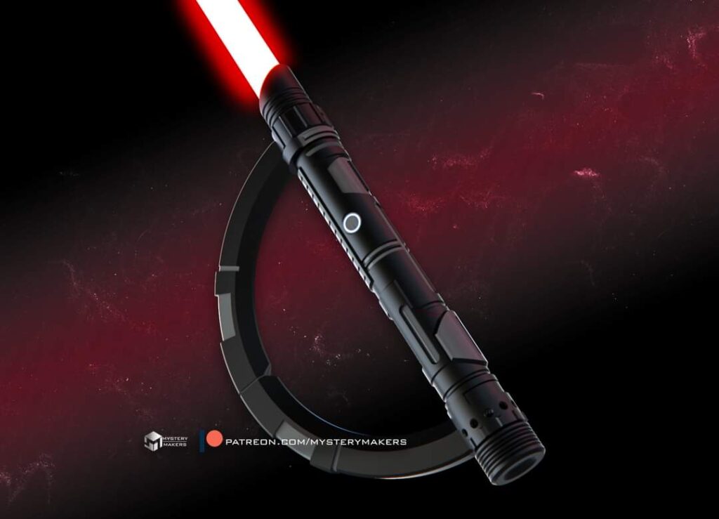 stl preview of 3d printable starkiller inquisitor lightsaber made by mystery makers